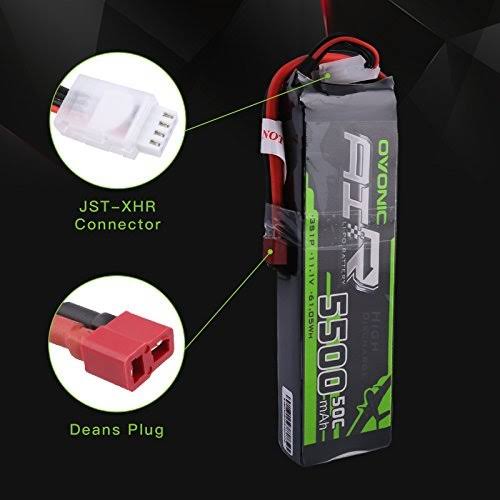 2x 5500mAh 50C 3S 11.1V Lipo Battery Deans B614