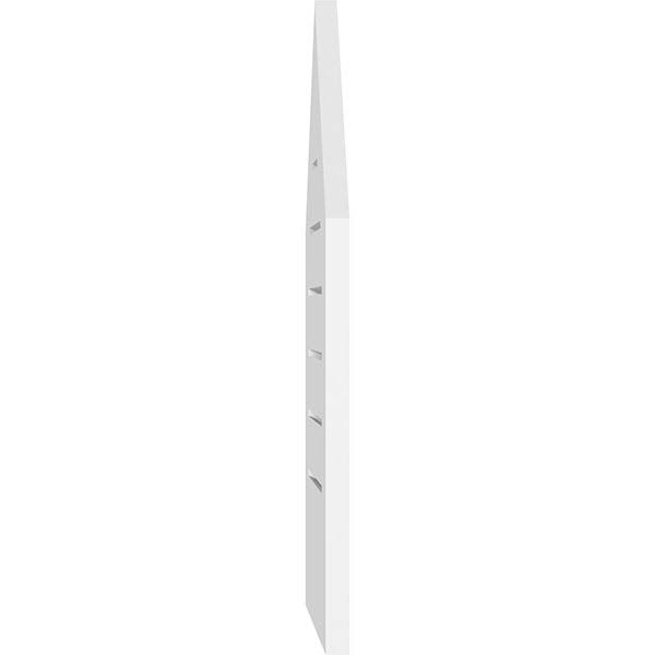 Peaked Top Surface Mount PVC Gable Vent O18125