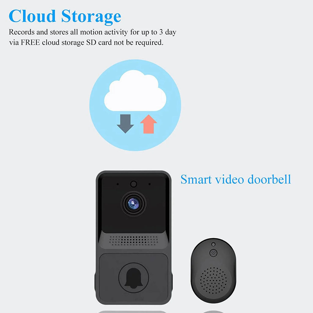 Wireless WiFi Doorbell Camera Security Intercom P309