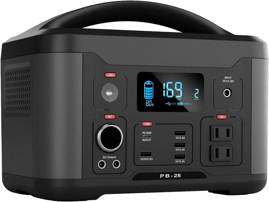 Portable Power Station 626Wh Solar Generator O585
