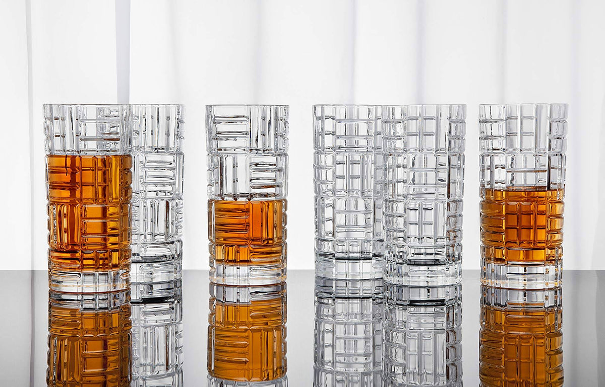 Set of 6 Mosaic Highball Glasses U25404