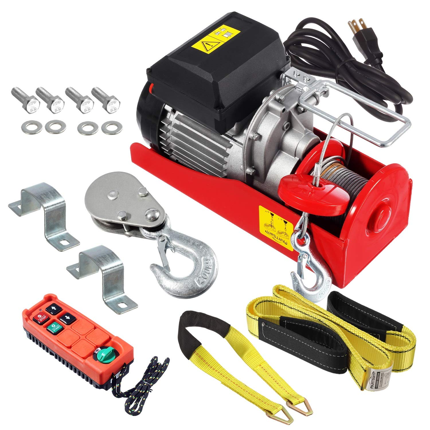 Electric Cable Hoist with Wireless Remote Control, 38ft Lift Height X923