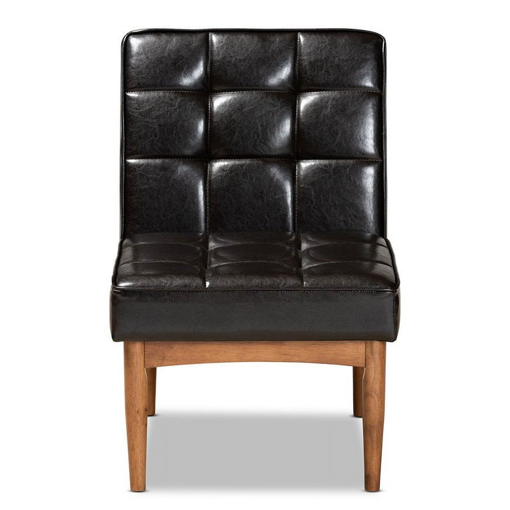 Brown Finished Wood Dining Chair L2316