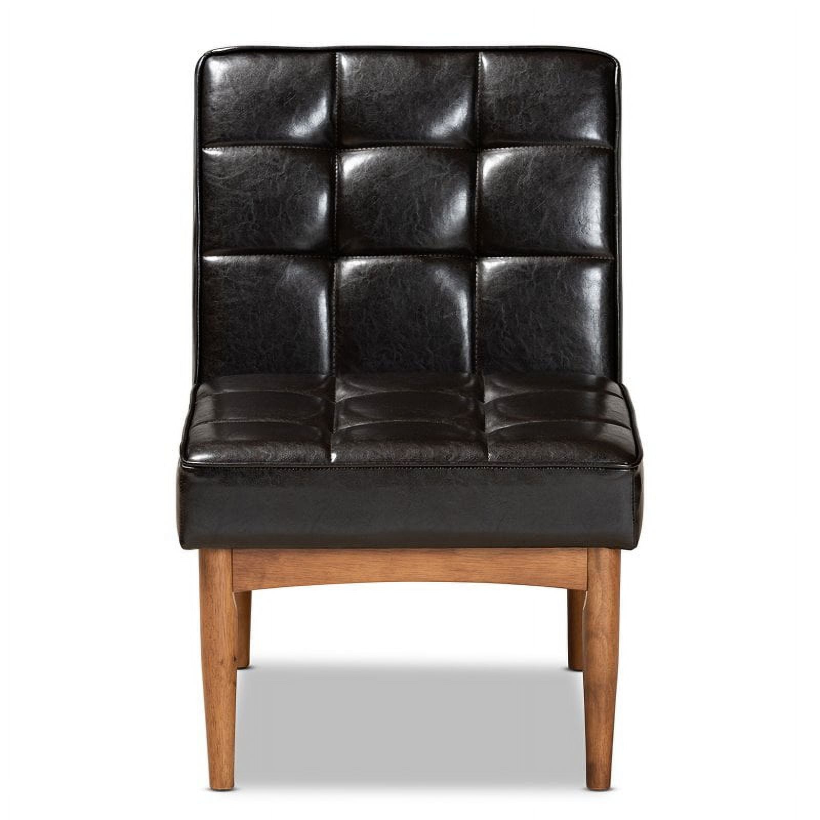 Brown Finished Wood Dining Chair L2316