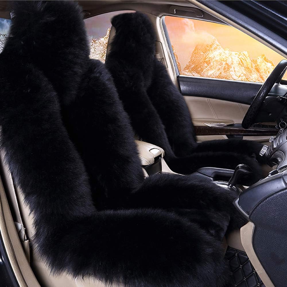 Genuine Australia Sheepskin Wool Front Seat Cover Grey Tips (1 Piece) N7808