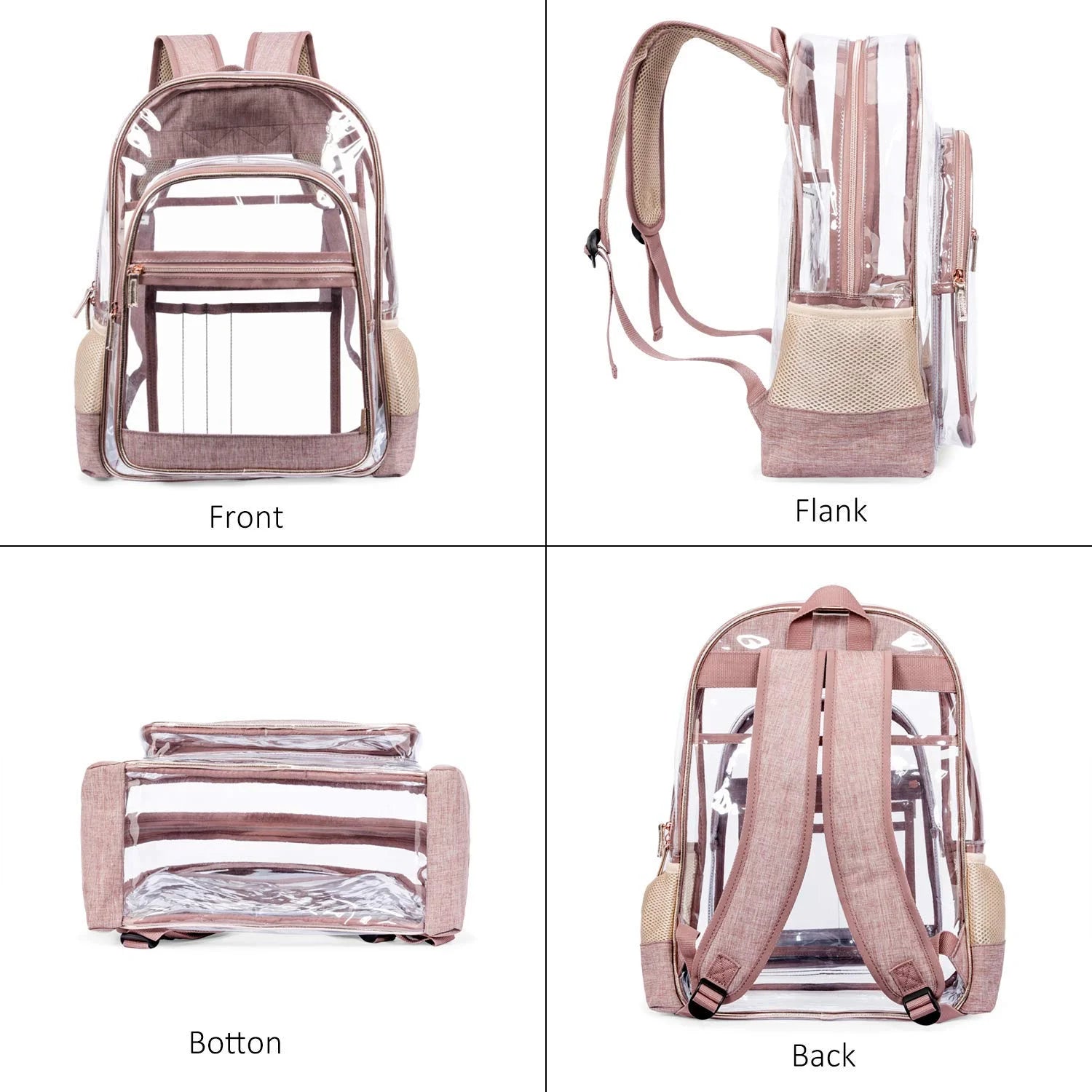 Clear Backpack Transparent Plastic Bookbags I9831