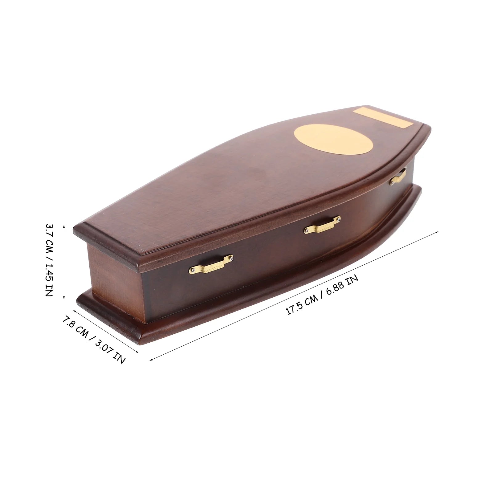 Miniature Wooden Coffin Halloween Decoration R2837