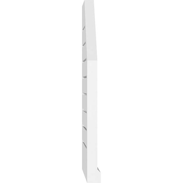 Octagonal Surface Mount PVC Gable Vent with Brickmould K256671