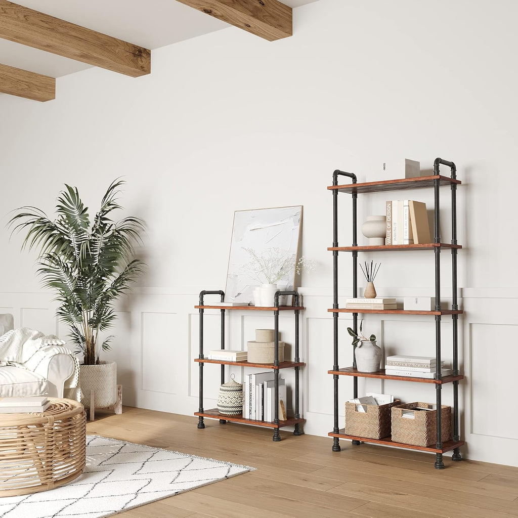 3-Tier Solid Pine Wood Etagere Bookcase H34319