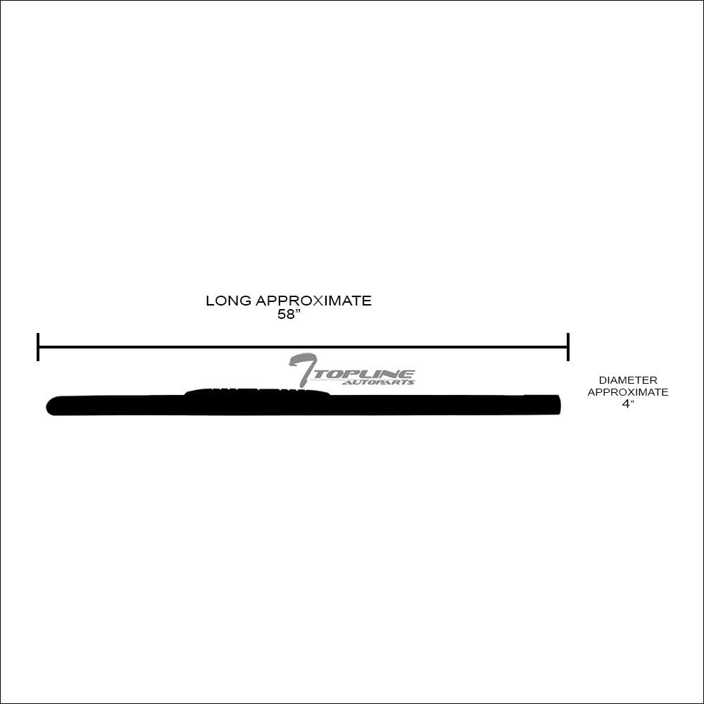 4" Oval Polished Stainless Steel Side Step Nerf Bars Running Boards R8643
