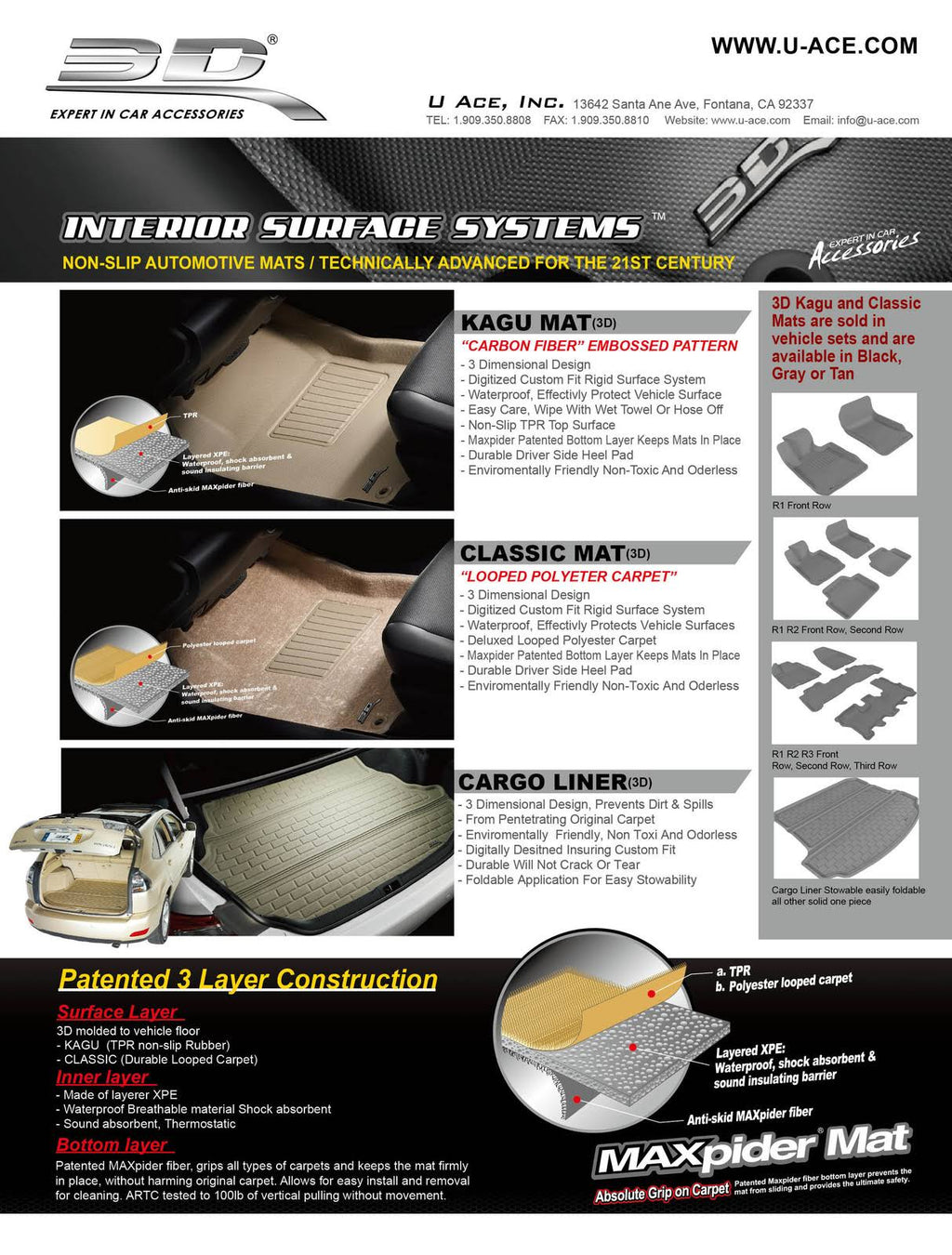 3D MAXpider Classic Floor Liners Z8157