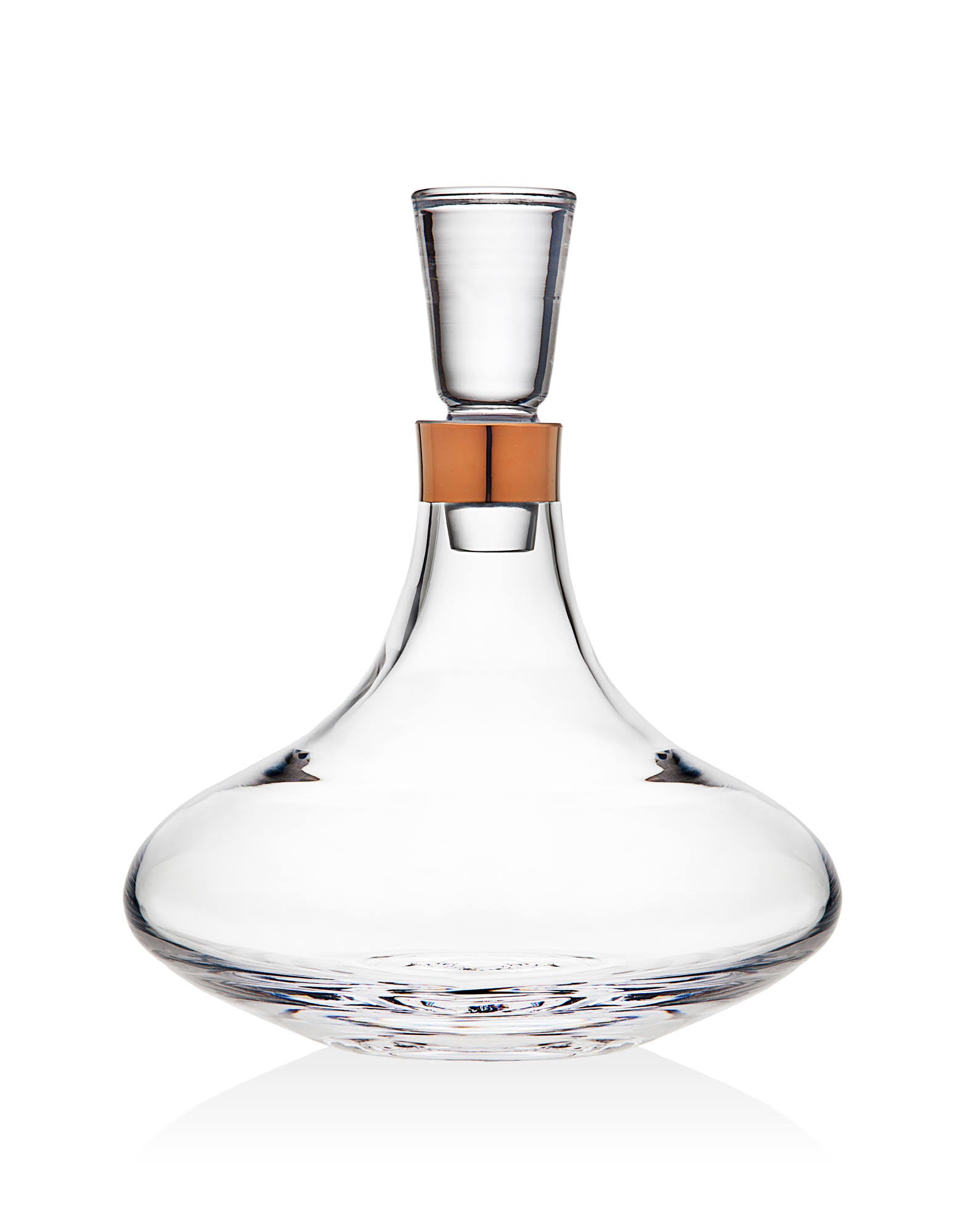 Molten Copper Brandy Decanter K10412