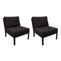 Armless Sofa in Black T30169