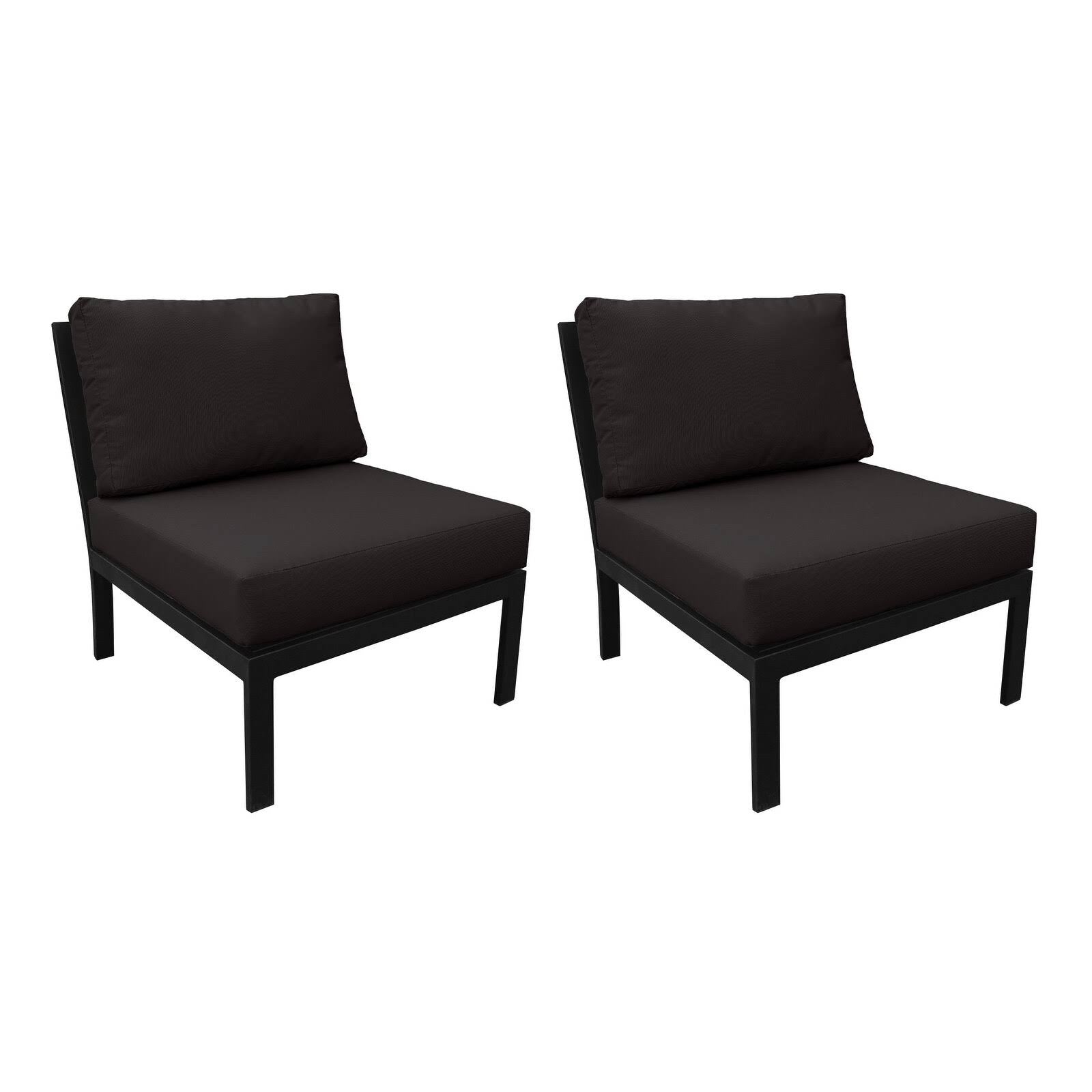 Armless Sofa in Black T30169