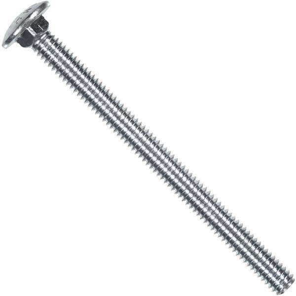 4 Pk 1/2 inch x 4 inch 13 TPI Steel Zinc Plated Carriage Bolt S996