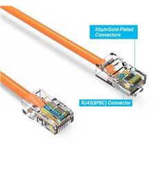 Orange Plenum Cat5e Ethernet Cable 75ft J98855