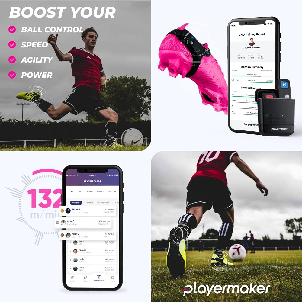 Smart Soccer Activity Tracker Wearable Foot Sensor Equipment D565