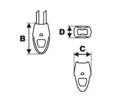 Black Zipper Pull Cord End 100 Pack S257