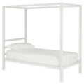 White Metal Canopy Bed Twin Size Q7830