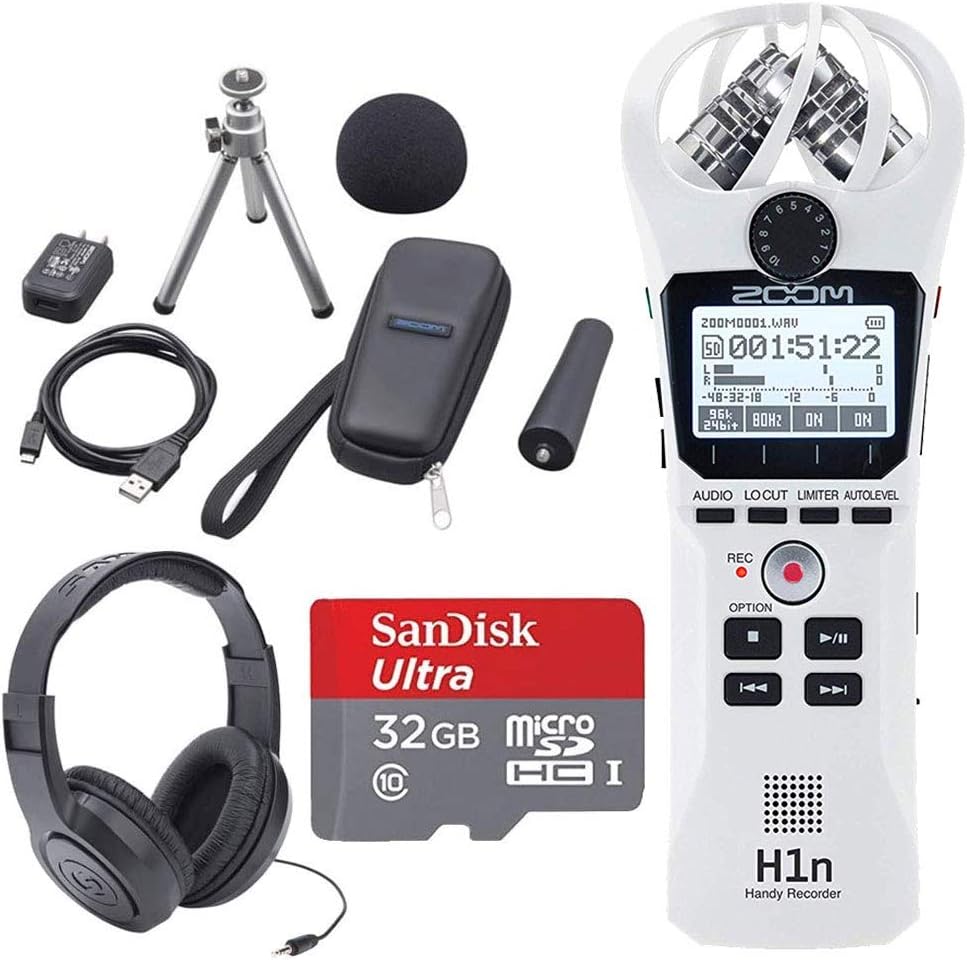 Zoom H1n Portable Handy Recorder with Onboard X/Y Microphone L294