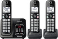 3 Cordless Handsets Expandable Cordless Phone System with Answering Machine and Call Blocking T29467