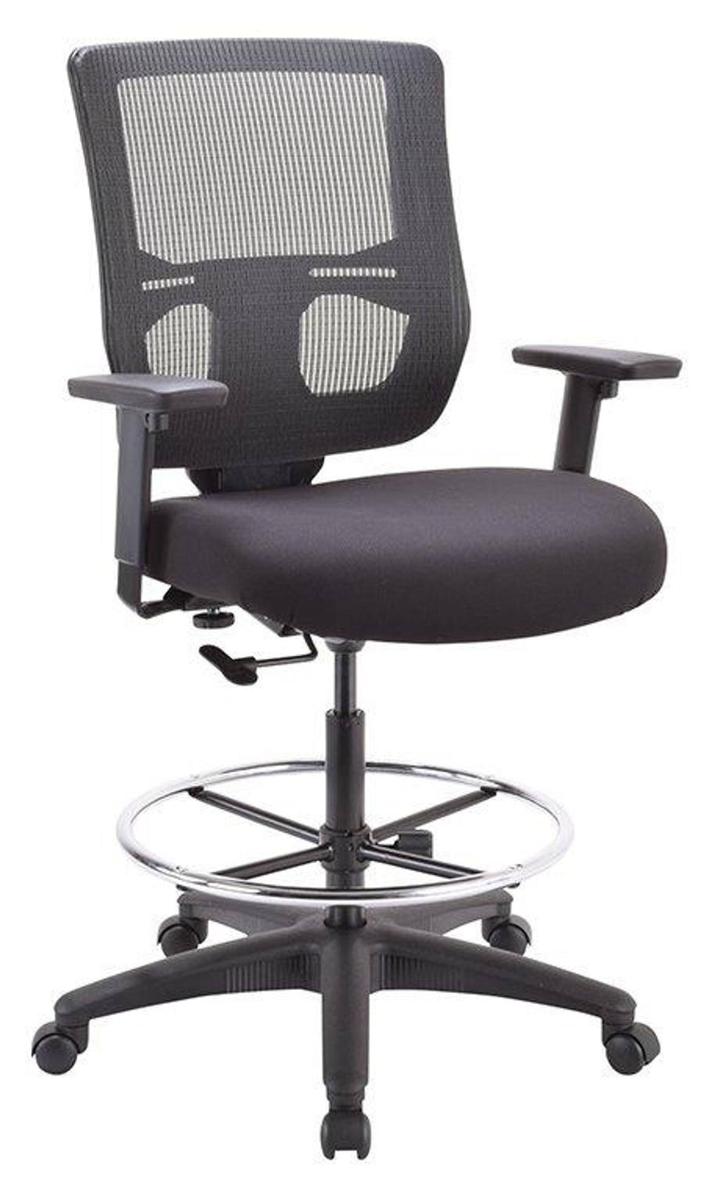 Black Mesh Fabric Extended Height Stool X2021