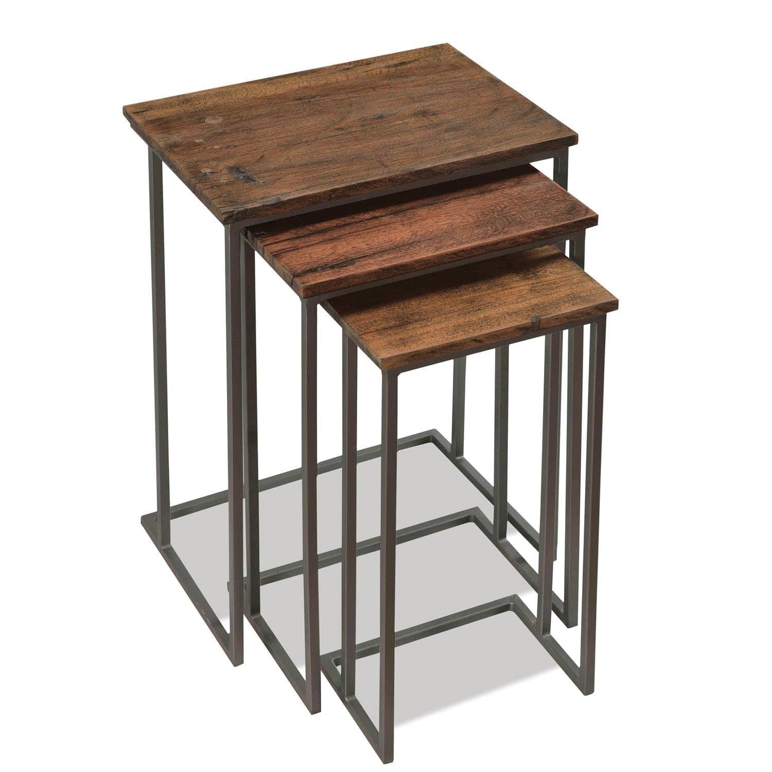 Black 3 Piece Nesting Side Tables J8547
