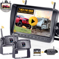 7 Inch DVR Monitor Wireless HD 1080P Backup Camera System U382