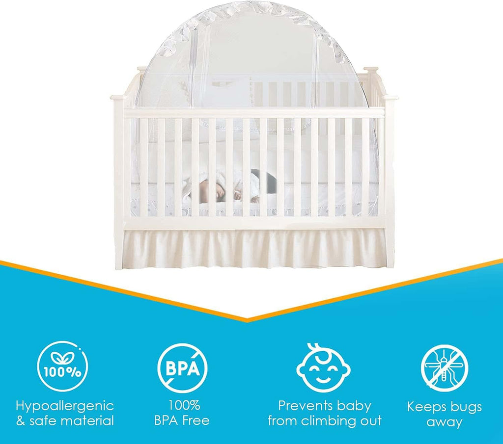 White Mesh Crib Tent Pack of 2 N28467