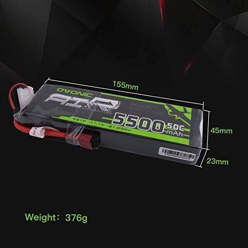 2x 5500mAh 50C 3S 11.1V Lipo Battery Deans B614
