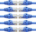 100-Pack Cat6 Patch Cable 1.5 Feet Blue T8683