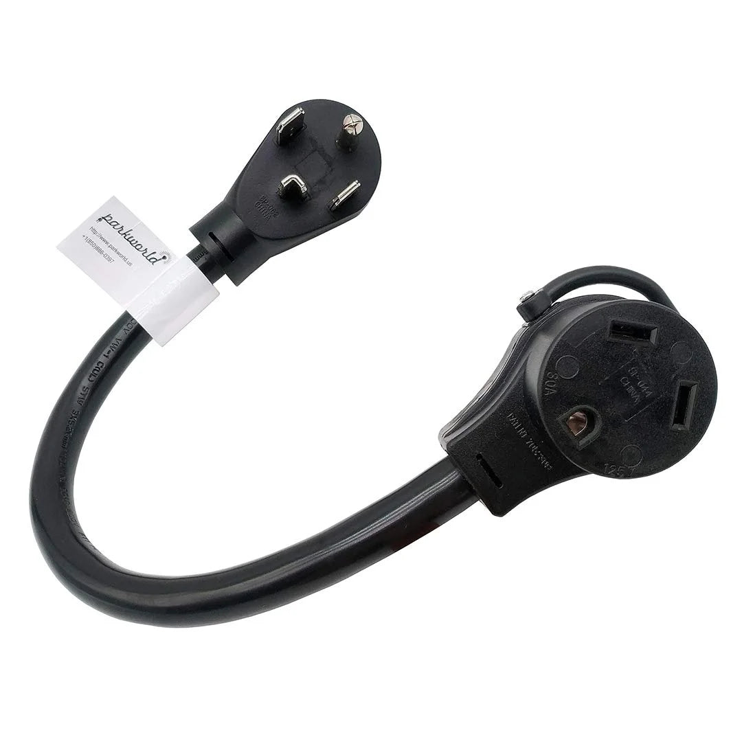 AC Adapter Cord NEMA Dryer 14-30P to TT-30R RV 30A 125V 1.5FT A6709