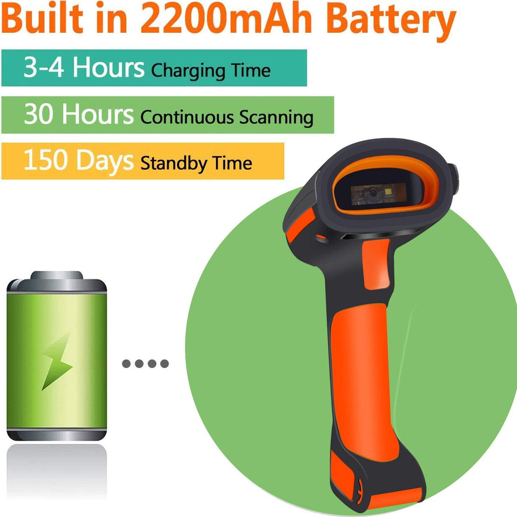 2D Bluetooth Barcode Scanner with Stand, Pack of 2 N3932