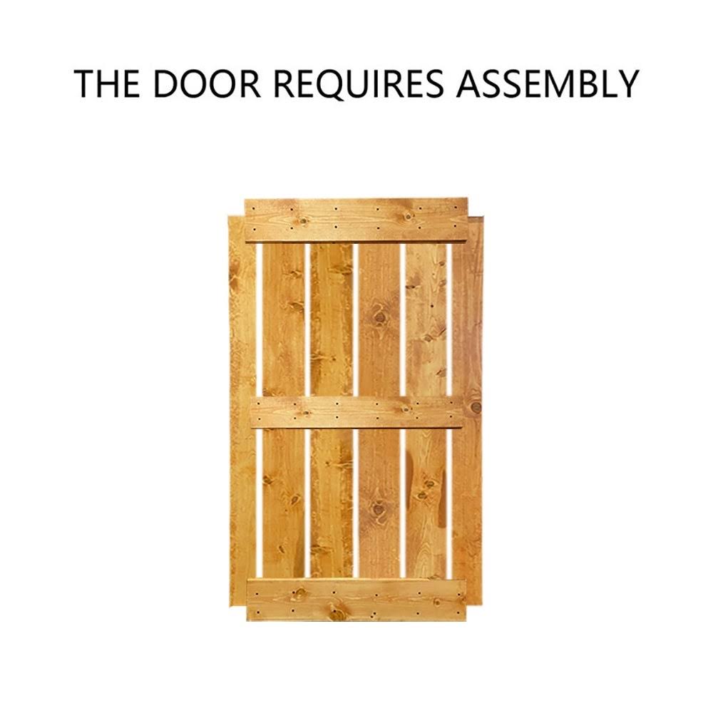 Walnut 48 x 84 Double Barn Door with Hardware Kit E710