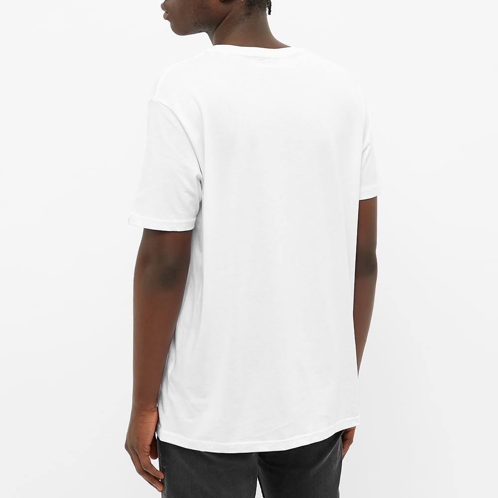 White & Blue Reflective Cotton Tee W793