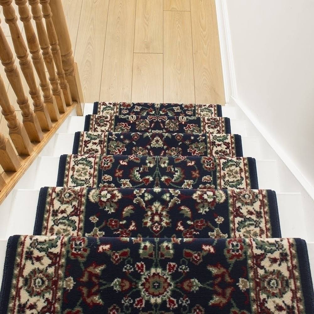 Persian Blue Stair Carpet Runner 4 foot M7277