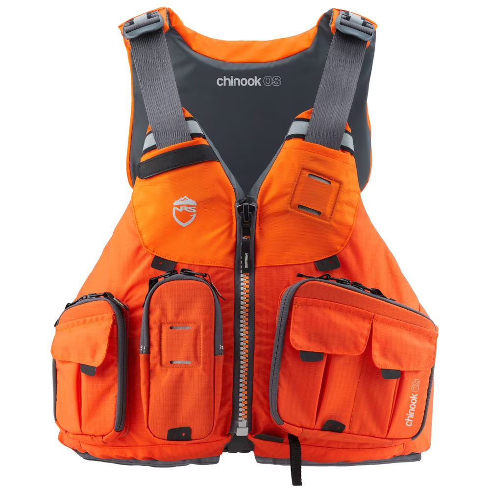 Orange Fishing Life Vest PFD with Pockets, Large/XL V65504