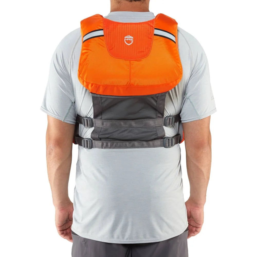 Orange Fishing Life Vest PFD with Pockets, Large/XL V65504