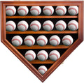 21 Baseball Ball Display Case Cabinet Wall Rack with Lockable A772