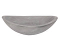 Concrete Canoe Vessel Sink in Dark Gray U8218