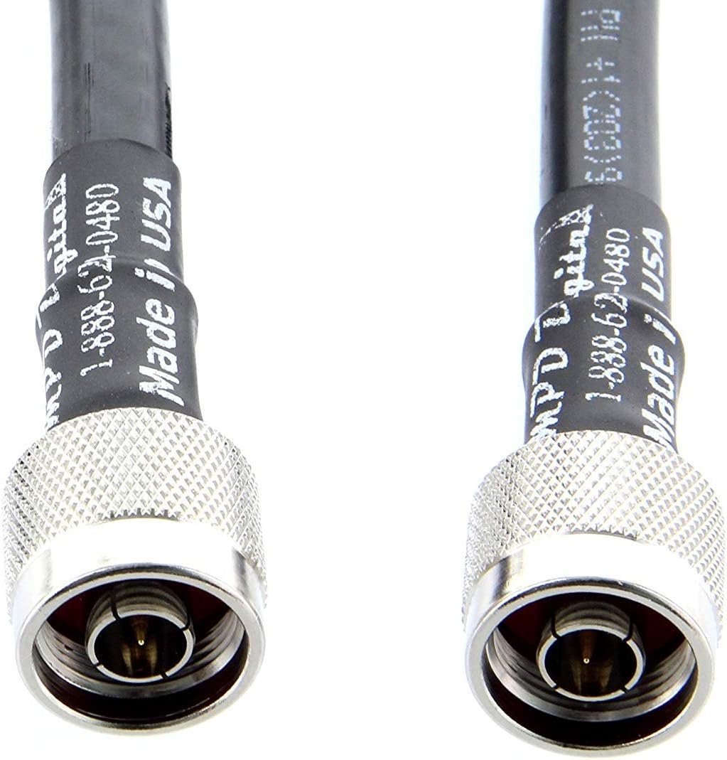 6 Feet 50 Ohm RF Coaxial Cable with N Male Connectors U928