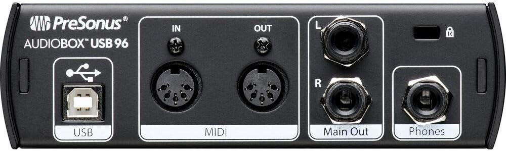 Recording Audio Interface with Studio Monitors and 1/4 Cables F942