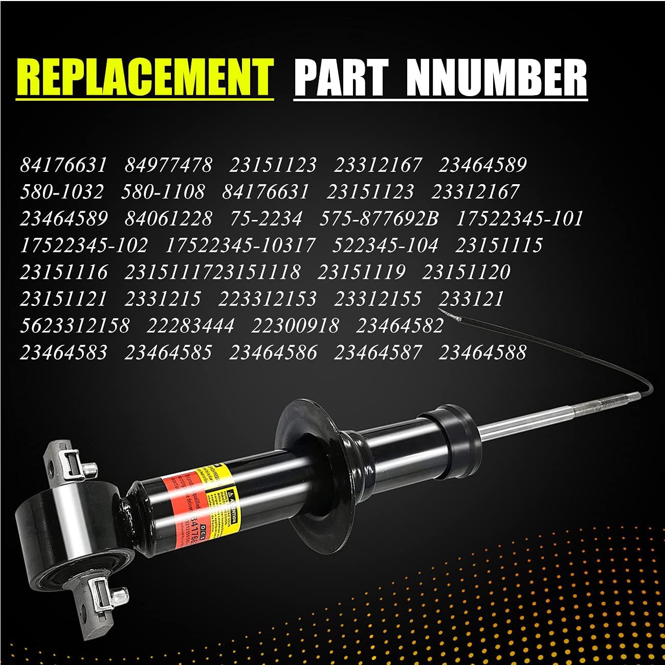 2PCS Front Shock Absorber with Magnetic for Cadillac Escalade Tahoe Suburban Silverado GMC Sierra 1500 Yukon E772984
