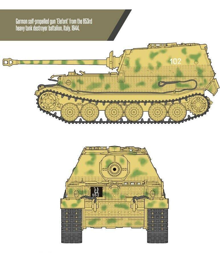 German Elefant Sd.Kfz.184 Tank Plastic Model Kit W97111
