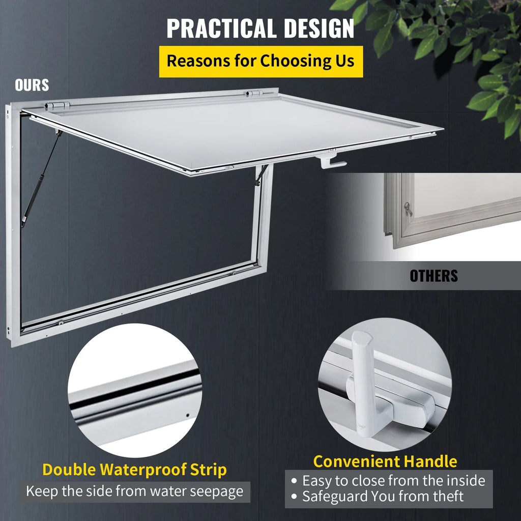 Concession Stand Window with Awning Cover W327