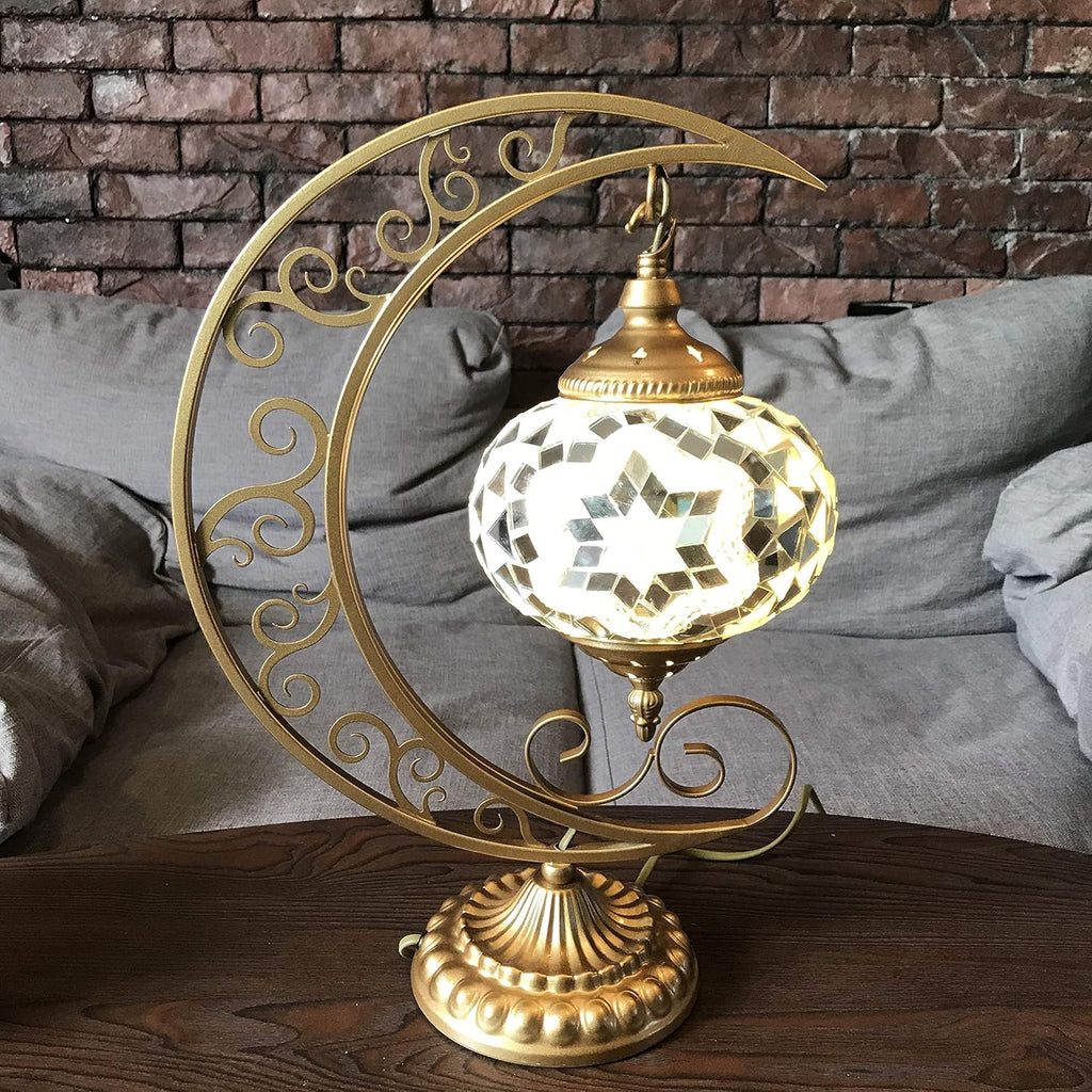 Red Mosaic Glass Table Lamp T6064