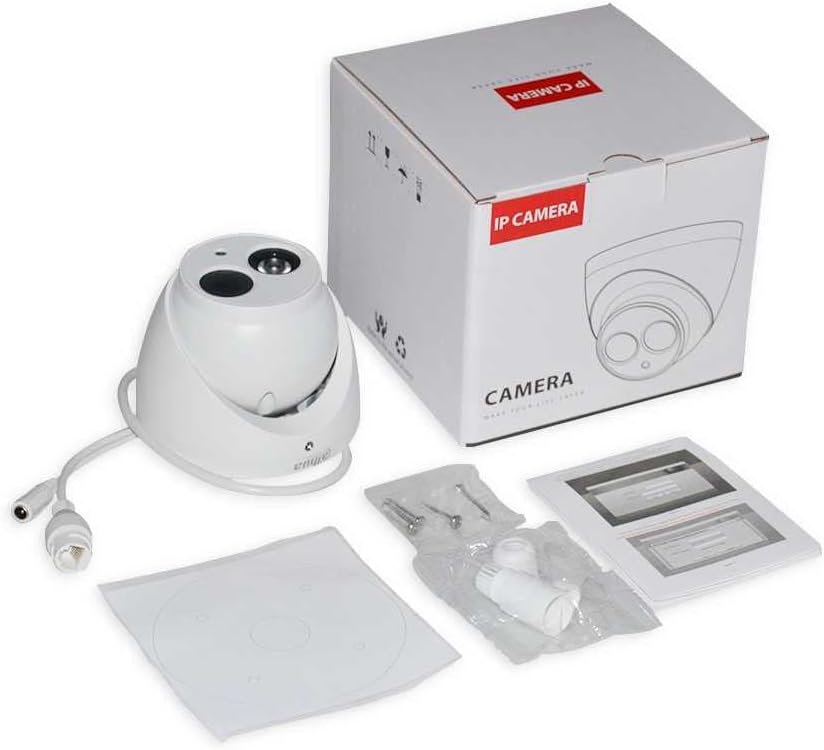6MP PoE IP Security Camera Outdoor with Built-in-Mic, 3.6mm All-Metal Dome, 164ft IR Night Vision, IP67 H.265+ WDR 3D DNR G88192