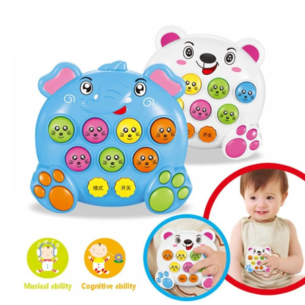 Musical Whack A Mole Toy with Hammer, Light E91714