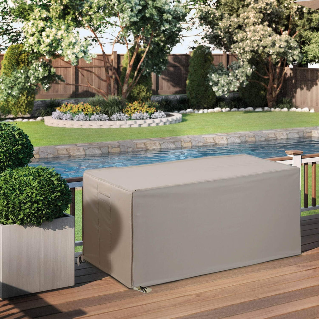 Waterproof Heavy Duty Outdoor Storage Box Cover with Straps and Handles Z423130