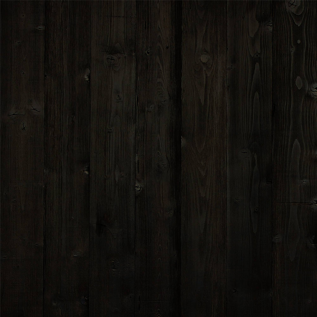 Rustic Black Real Wood Wall Plank N762047